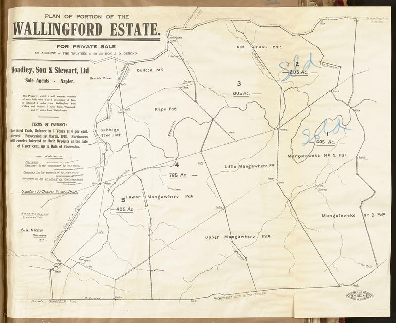 Plan, Wallingford Estate land for sale MTG Hawkes Bay