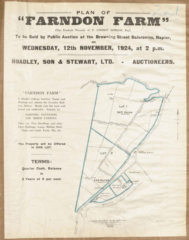 Plan, Farndon farm property for sale MTG Hawkes Bay