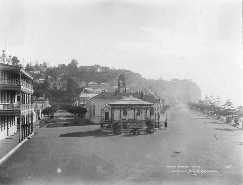Herschell Street and Marine Parade, Napier MTG Hawkes Bay