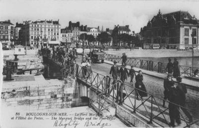 Boulogne-sur-Mer, the Marguet bridge and the Post Office