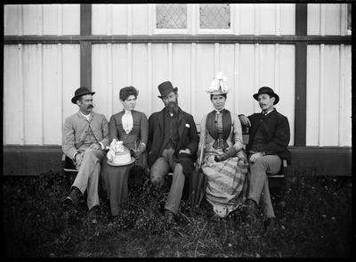 William and Lydia Williams, Amy Devereaux, and two unidentified men