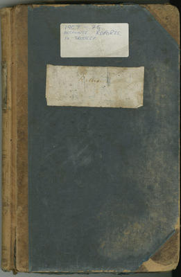Account Book, Olrig Station 1907-1925