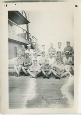 RNVR and RNZAF group on board ship