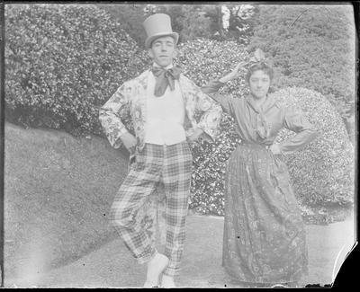 Man and woman in costume