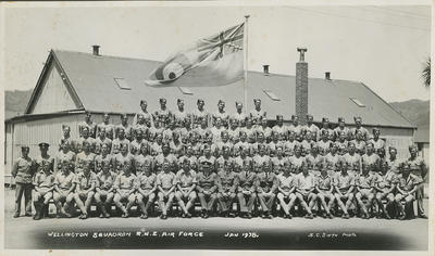 Wellington Squadron, RNZ Air Force, Jan 1938; Smith, Sydney Charles; 2018/9/34/120