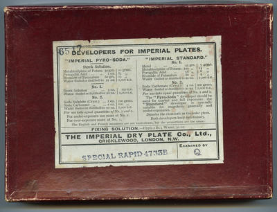 Box, The Imperial Dry Plate Co Ltd