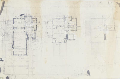Architectural plan, proposed Milton Terrace residence, Napier