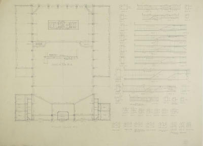 Architectural plan, proposed Napier Municipal Theatre