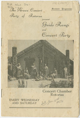 Programme, The Arawa Concert Party of Rotorua