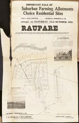 Plan, Hastings suburban farm and residential allotments for sale; Christchurch Press Co. Ltd; Kennedy Bros & Morgan Licensed Surveyors