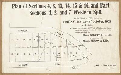 Plan, Western Spit land for sale