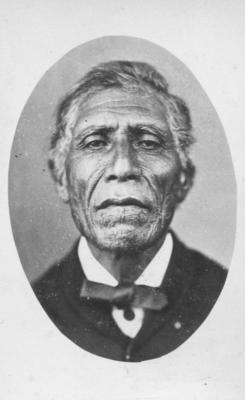 Portrait of an unidentified Māori man; George Pulman