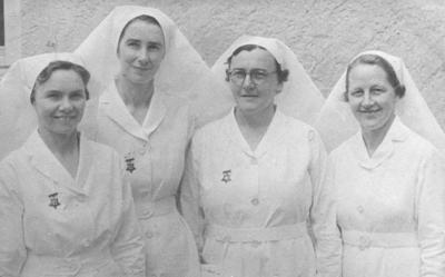 Portrait of four nurses