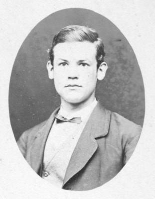 Portrait of an unidentified young man
