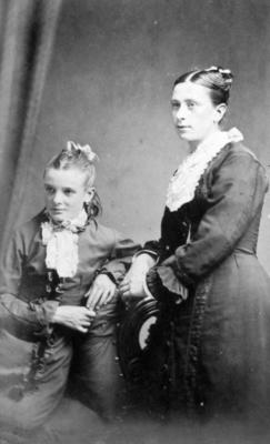 Portrait of two unidentified women