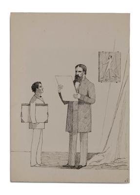 Sketch, Two men; Webb, William Josiah