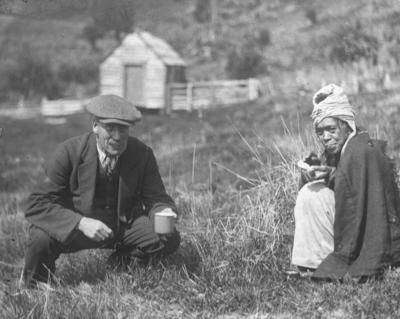 Portrait of Professor Thomas Easterfield and an unidentified Māori woman