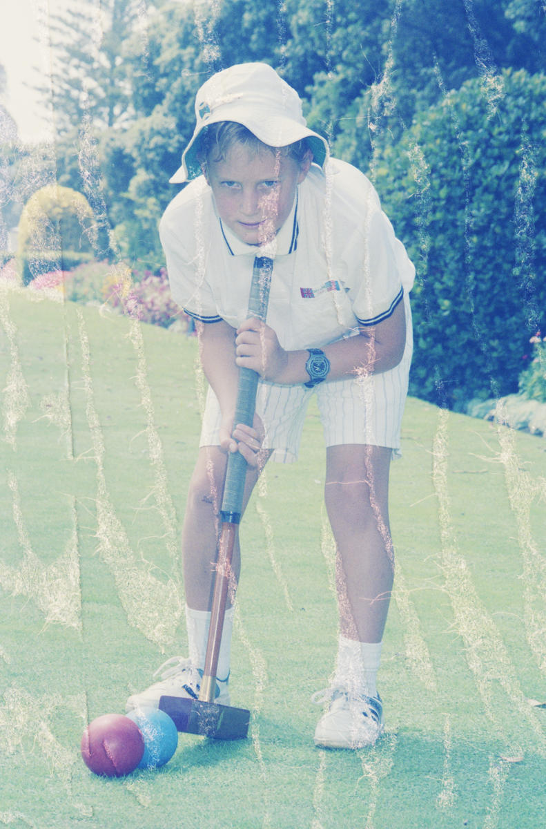 Marewa Croquet Club's youngest member, nineyearold Gavin Versey MTG