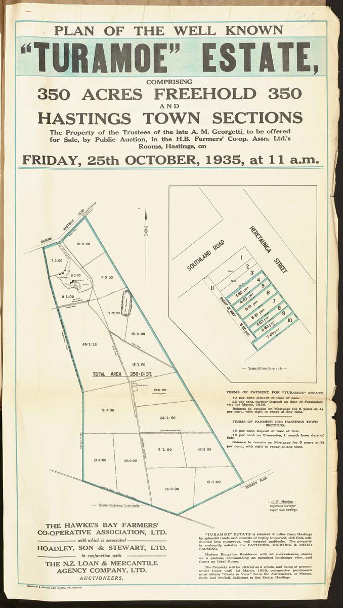 Plan, Turamoe Estate land for sale MTG Hawkes Bay