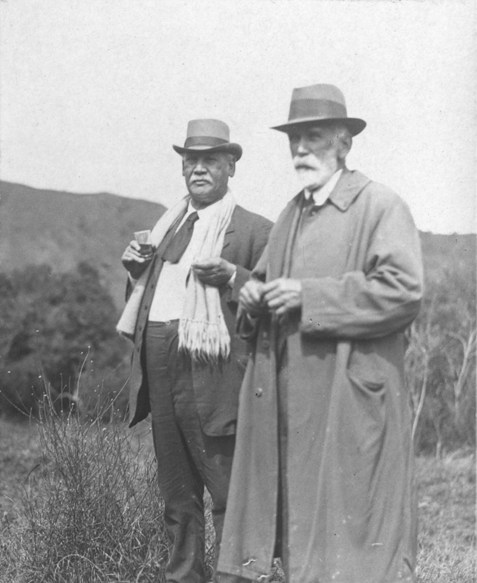 Portrait of Sir James Carroll and an unidentified man MTG Hawkes Bay